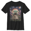 Boy's Star Wars: The Mandalorian The Child Starry Night T-Shirt