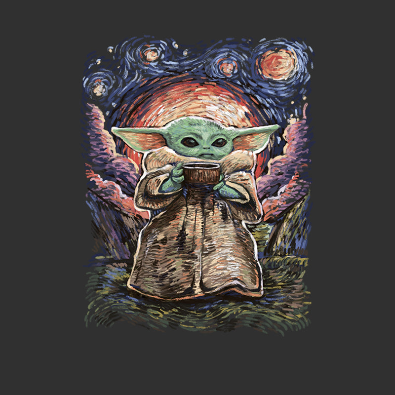 Girl's Star Wars: The Mandalorian The Child Starry Night T-Shirt