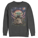 Men's Star Wars: The Mandalorian The Child Starry Night Sweatshirt