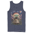 Men's Star Wars: The Mandalorian The Child Starry Night Tank Top