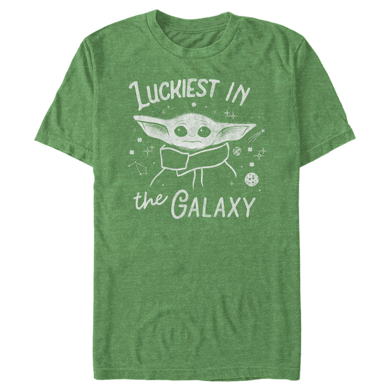 Men's Star Wars: The Mandalorian The Child Luckiest in the Galaxy T-Shirt