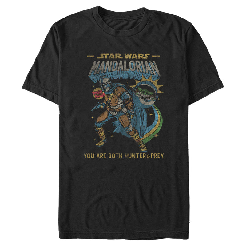 Men's Star Wars: The Mandalorian Hunter and Prey Comic T-Shirt