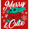 Junior's Star Wars: The Mandalorian Christmas The Child Merry and Cute T-Shirt