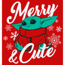Boy's Star Wars: The Mandalorian Christmas The Child Merry and Cute T-Shirt