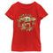 Girl's Star Wars: The Mandalorian Christmas The Child Wreath T-Shirt