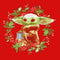 Girl's Star Wars: The Mandalorian Christmas The Child Wreath T-Shirt