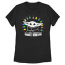 Women's Star Wars: The Mandalorian Christmas The Child Galaxy's Greetings T-Shirt