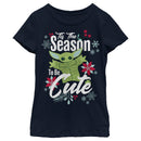 Girl's Star Wars: The Mandalorian Christmas The Child Cute Season T-Shirt