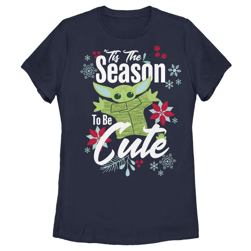 Women's Star Wars: The Mandalorian Christmas The Child Cute Season T-Shirt