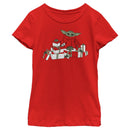 Girl's Star Wars: The Mandalorian Christmas The Child Gifts Galore T-Shirt