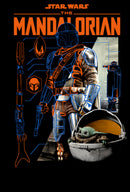 Junior's Star Wars: The Mandalorian Din Djarin Schematics T-Shirt