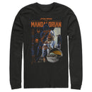 Men's Star Wars: The Mandalorian Din Djarin Schematics Long Sleeve Shirt