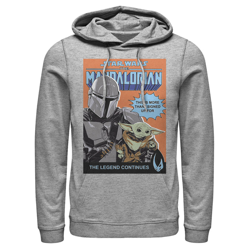 Men's Star Wars: The Mandalorian The Legend Continues Pull Over Hoodie