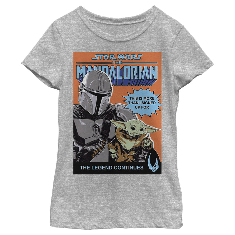 Girl's Star Wars: The Mandalorian The Legend Continues T-Shirt