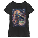 Girl's Star Wars: The Mandalorian Starry Night Best Friend Portrait T-Shirt