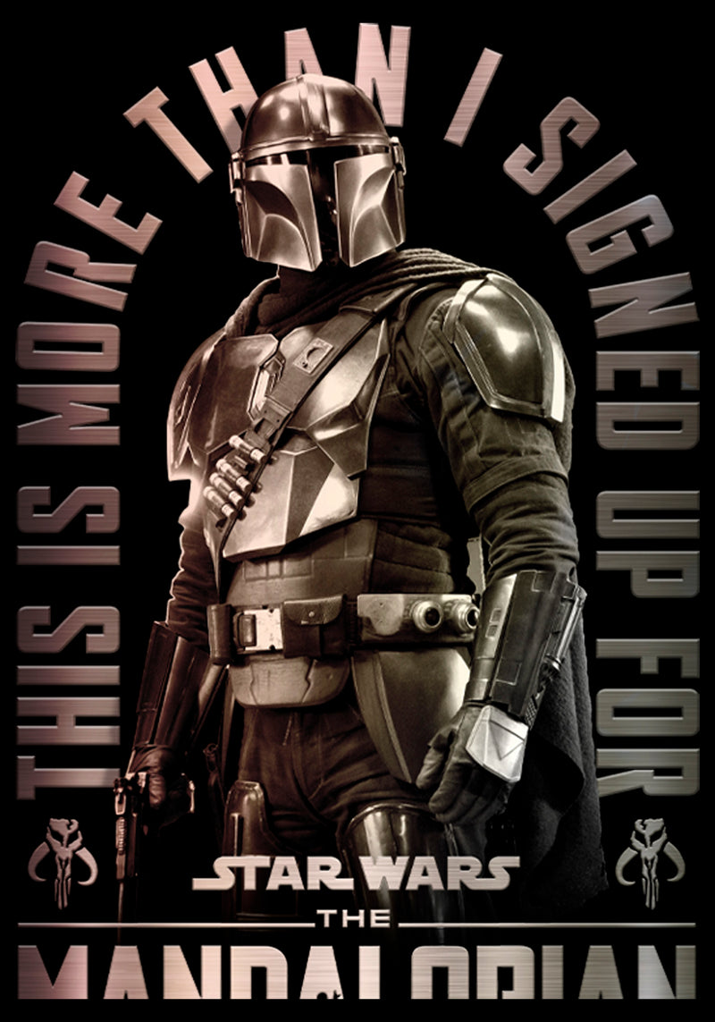 Junior's Star Wars: The Mandalorian Shining Mando T-Shirt