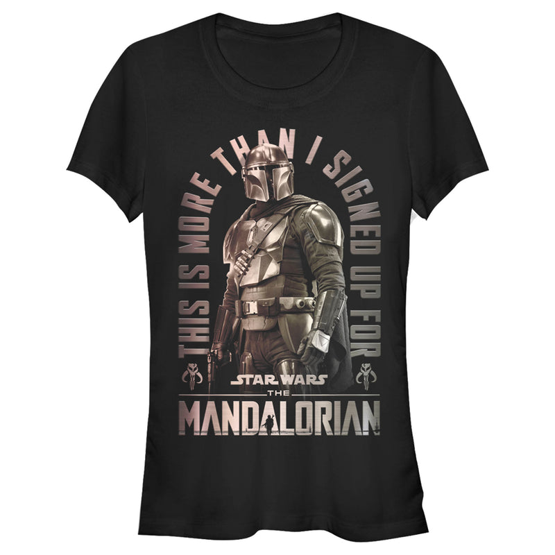 Junior's Star Wars: The Mandalorian Shining Mando T-Shirt