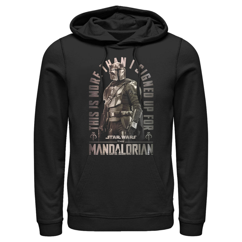 Men's Star Wars: The Mandalorian Shining Mando Pull Over Hoodie