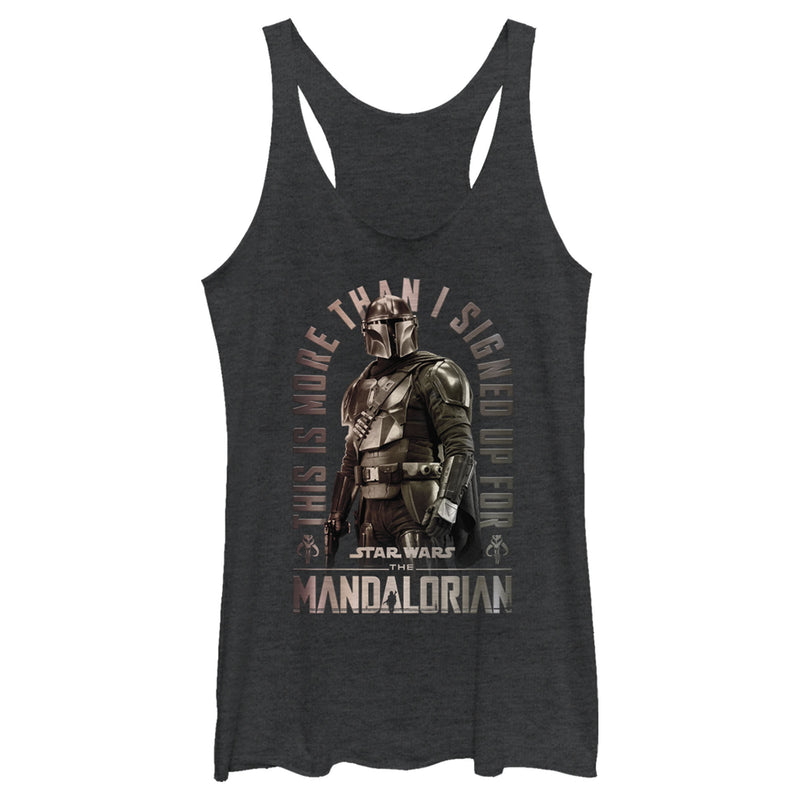 Women's Star Wars: The Mandalorian Shining Mando Racerback Tank Top