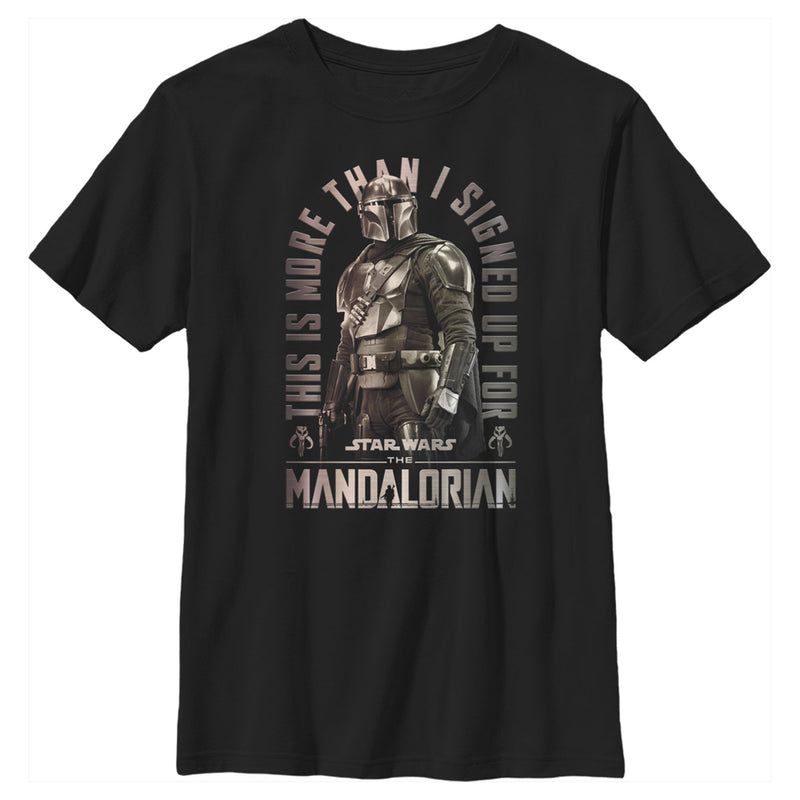 Boy's Star Wars: The Mandalorian Shining Mando T-Shirt