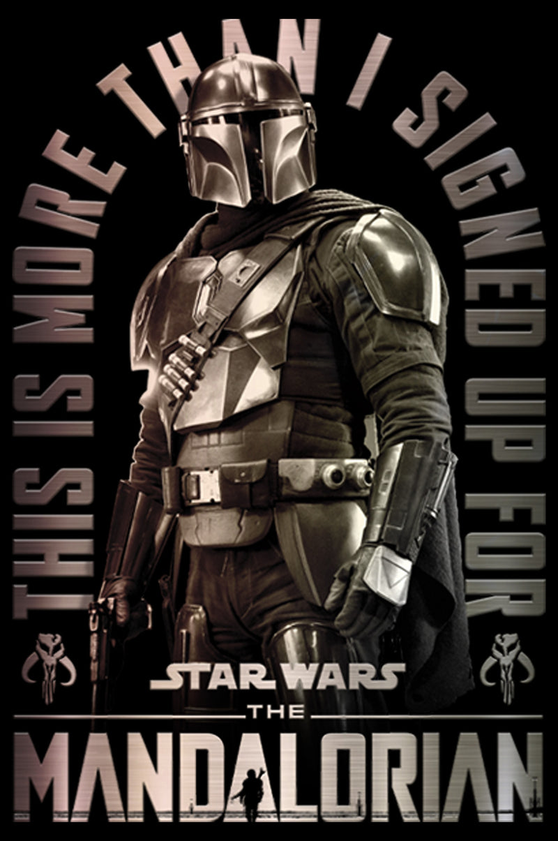 Girl's Star Wars: The Mandalorian Shining Mando T-Shirt