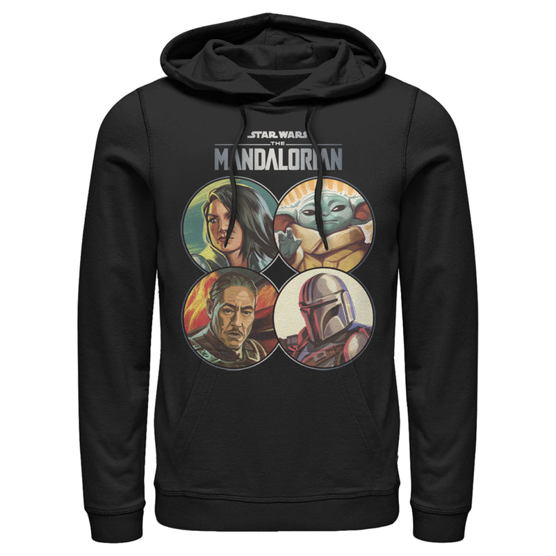 Men's Star Wars: The Mandalorian Character Frame Pull Over Hoodie