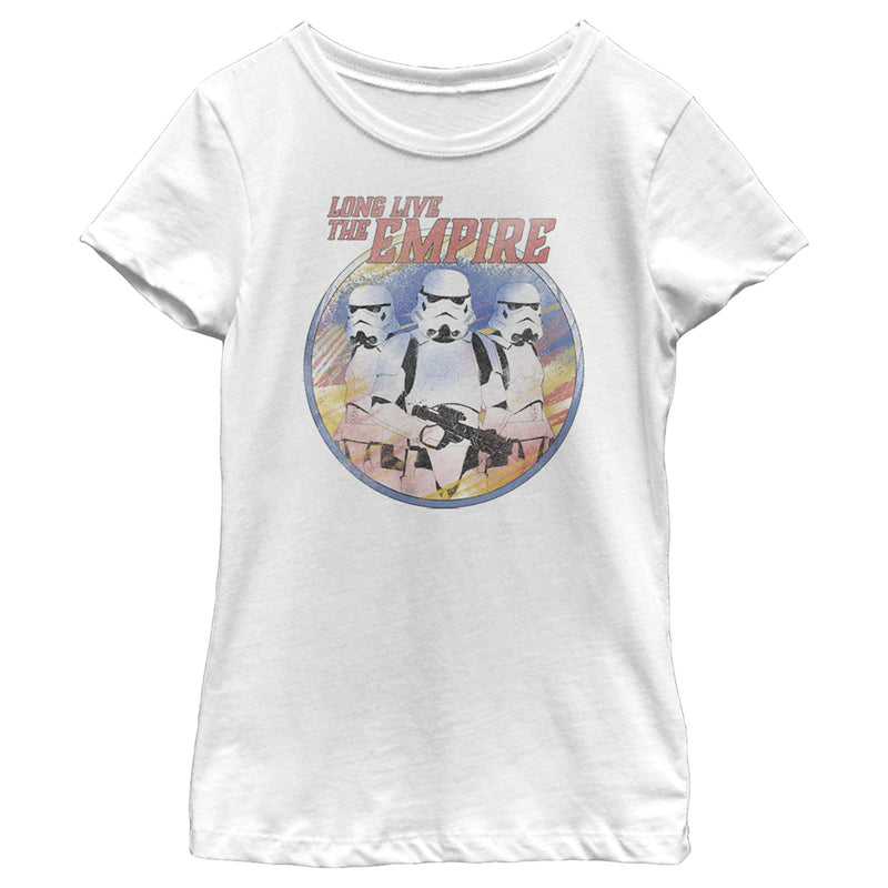 Girl's Star Wars: The Mandalorian Stormtroopers Long Live The Empire T-Shirt