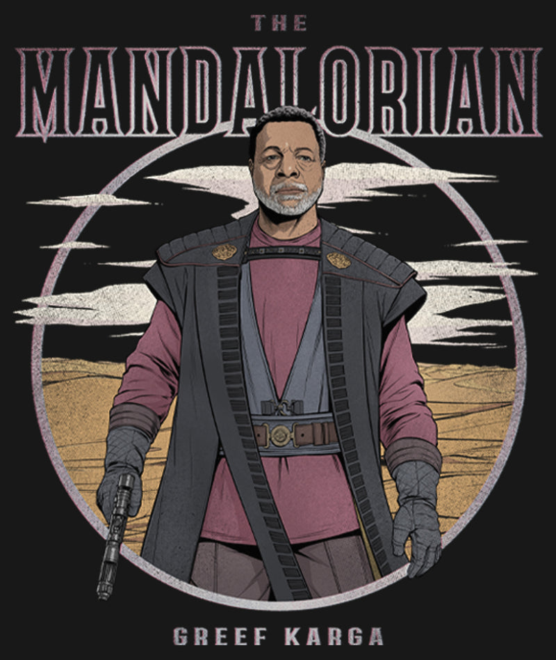 Men's Star Wars: The Mandalorian Greef Karga Portrait Long Sleeve Shirt