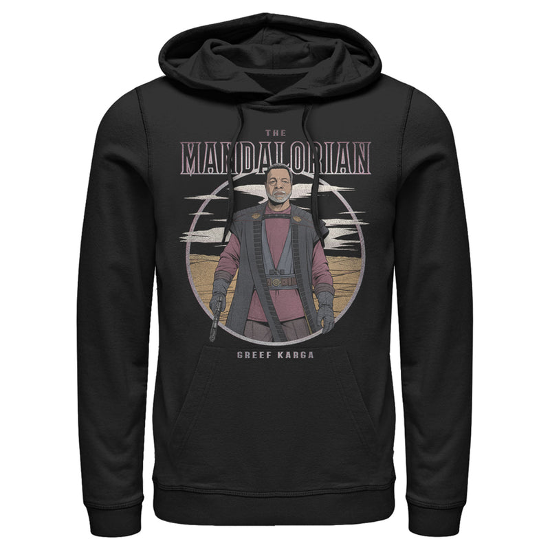 Men's Star Wars: The Mandalorian Greef Karga Portrait Pull Over Hoodie