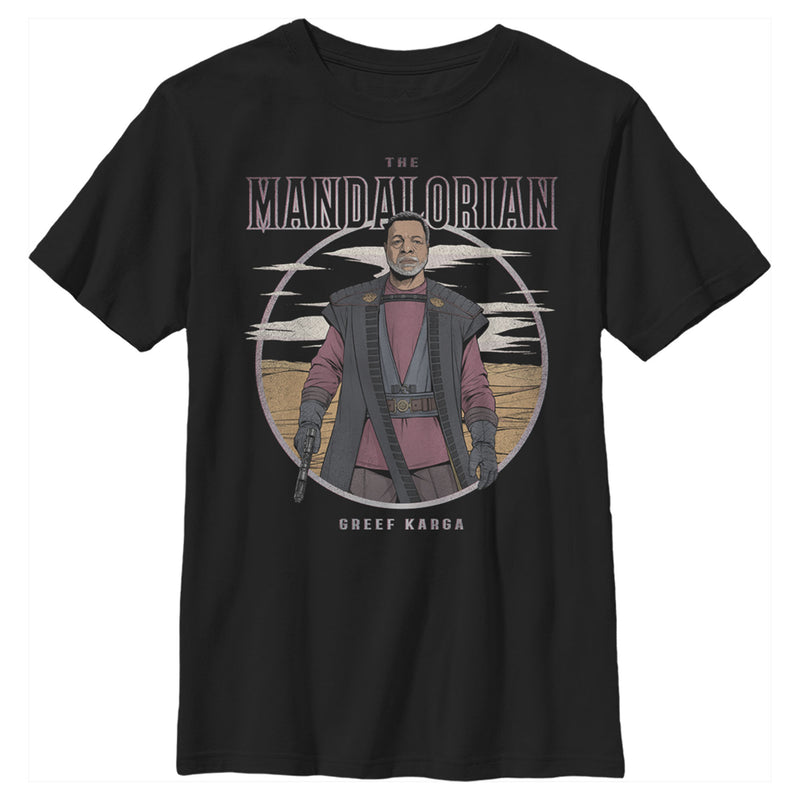 Boy's Star Wars: The Mandalorian Greef Karga Portrait T-Shirt