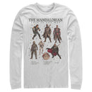 Men's Star Wars: The Mandalorian Character Guidebook Long Sleeve Shirt