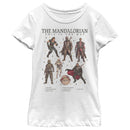 Girl's Star Wars: The Mandalorian Character Guidebook T-Shirt