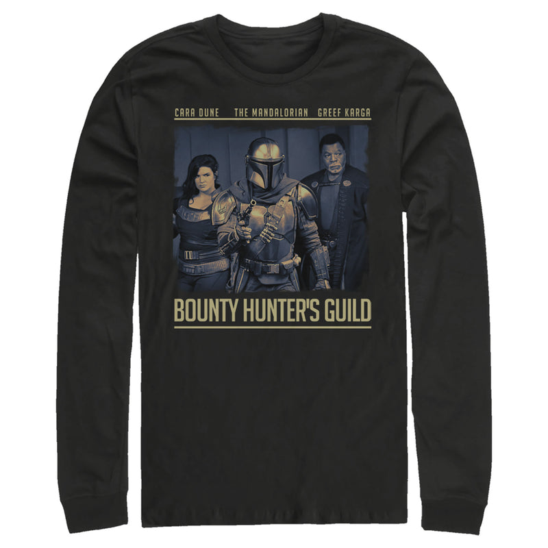 Men's Star Wars: The Mandalorian Bounty Hunter's Guild Long Sleeve Shirt