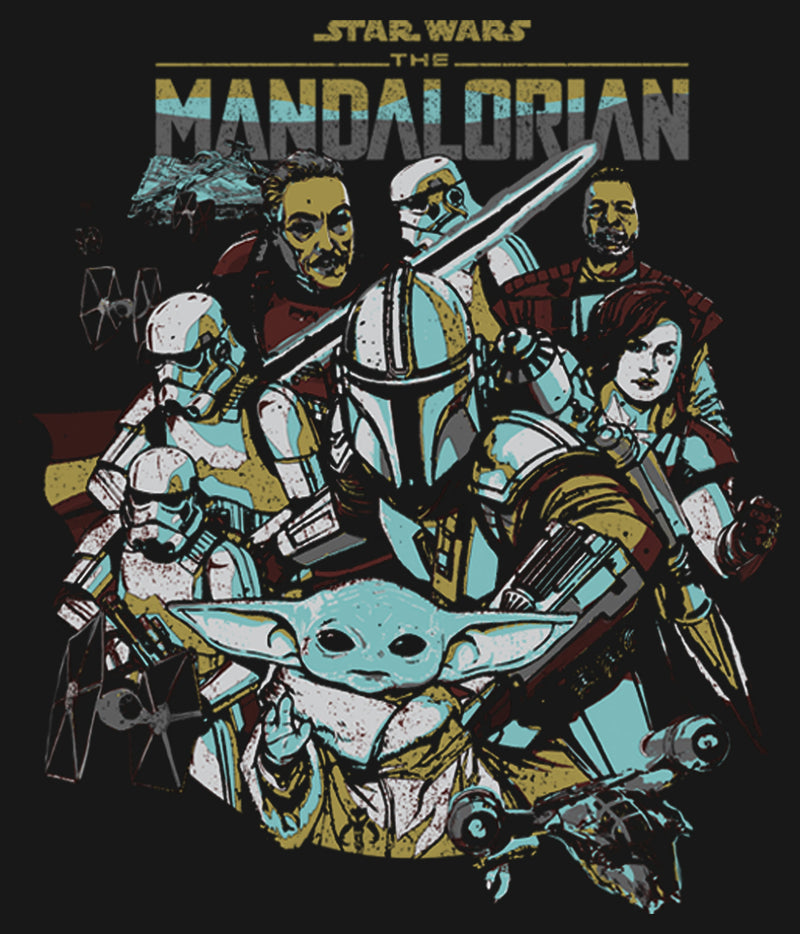 Men's Star Wars: The Mandalorian Protect The Child Long Sleeve Shirt
