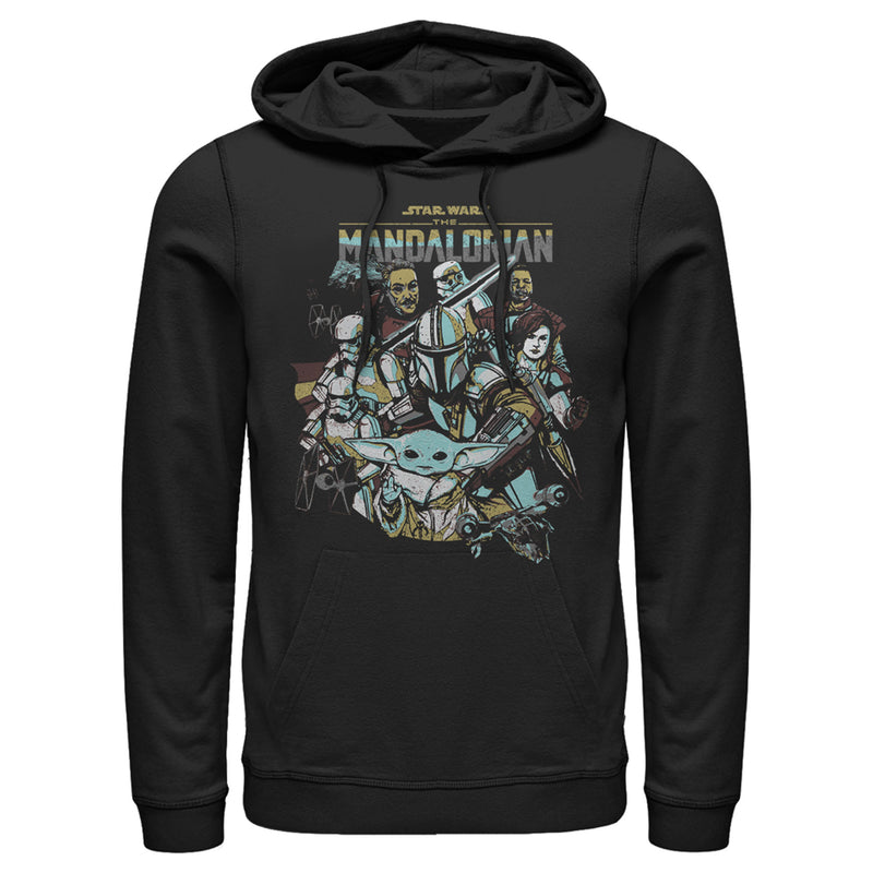 Men's Star Wars: The Mandalorian Protect The Child Pull Over Hoodie