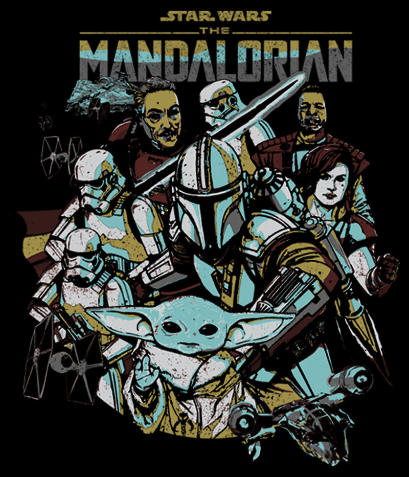 Men's Star Wars: The Mandalorian Protect The Child Pull Over Hoodie