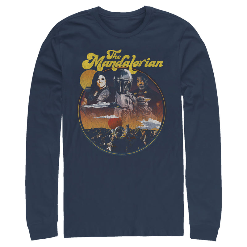 Men's Star Wars: The Mandalorian Razor Crest Crew Long Sleeve Shirt