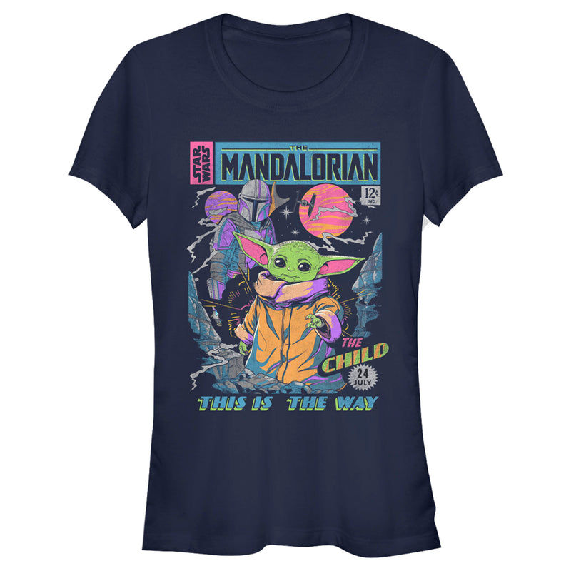 Junior's Star Wars: The Mandalorian 12 Cents Retro Comic T-Shirt