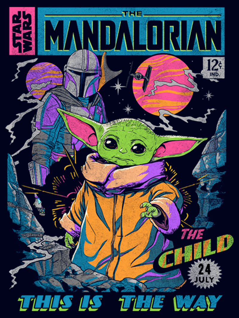 Junior's Star Wars: The Mandalorian 12 Cents Retro Comic T-Shirt