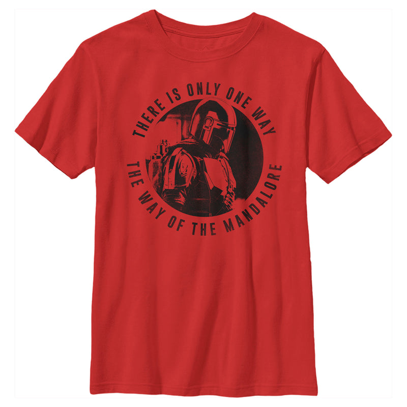 Boy's Star Wars: The Mandalorian Only One Way T-Shirt
