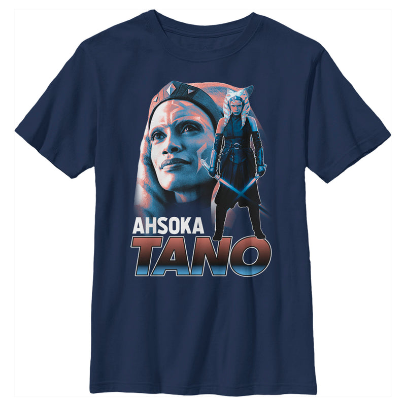Boy's Star Wars: The Mandalorian Ahsoka Tano Portrait T-Shirt