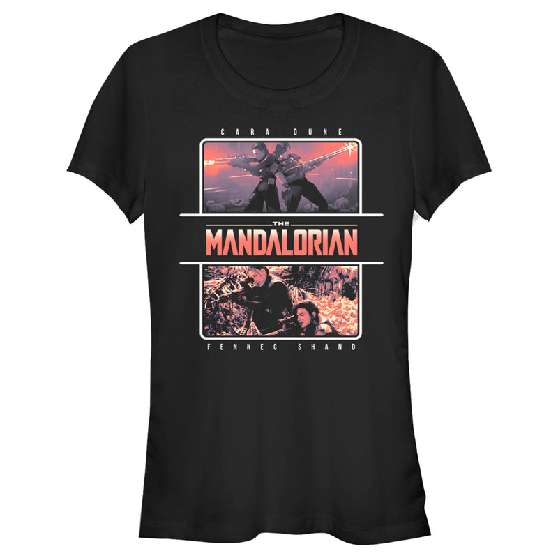 Junior's Star Wars: The Mandalorian Female Duo T-Shirt