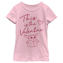 Girl's Star Wars: The Mandalorian Valentine's Day The Child Valentine Way T-Shirt