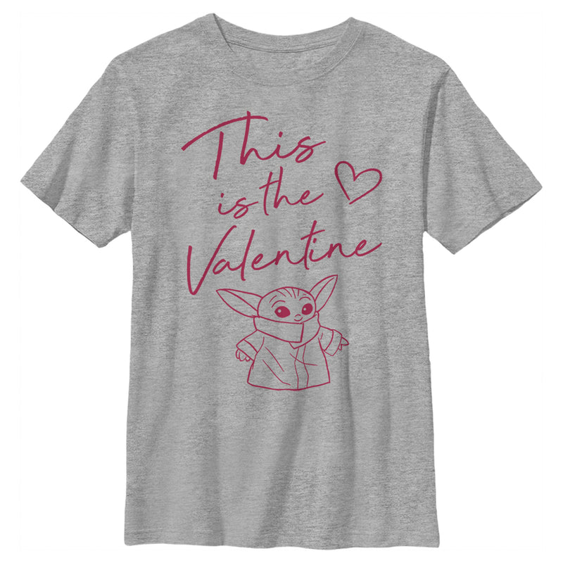 Boy's Star Wars: The Mandalorian Valentine's Day The Child Valentine Way T-Shirt