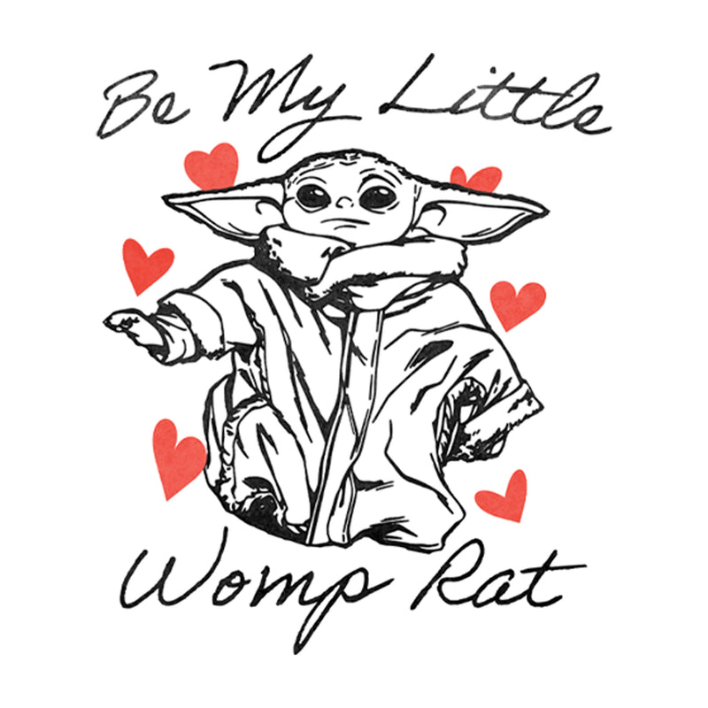 Women's Star Wars: The Mandalorian Valentine's Day The Child Be My Womp Rat T-Shirt