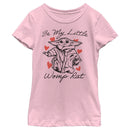 Girl's Star Wars: The Mandalorian Valentine's Day The Child Be My Womp Rat T-Shirt