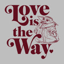 Men's Star Wars: The Mandalorian Valentine's Day The Child Love is the Way T-Shirt