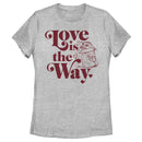 Women's Star Wars: The Mandalorian Valentine's Day The Child Love is the Way T-Shirt