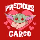 Junior's Star Wars: The Mandalorian Valentine's Day The Child Precious Cargo T-Shirt