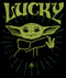 Men's Star Wars: The Mandalorian Grogu St. Patrick's Day Force of Luck T-Shirt